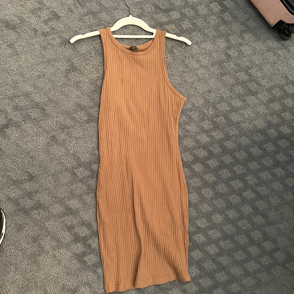 Shein tan dress
